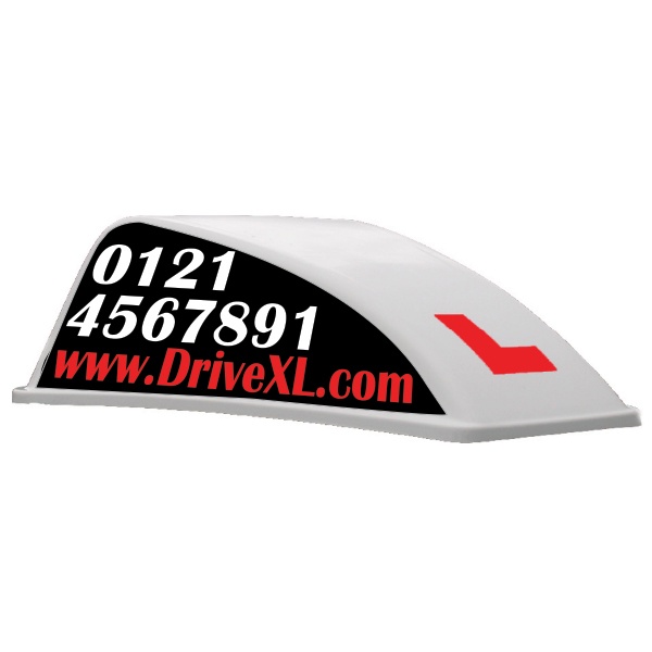 White Aero Roof Sign Graphic Advantage